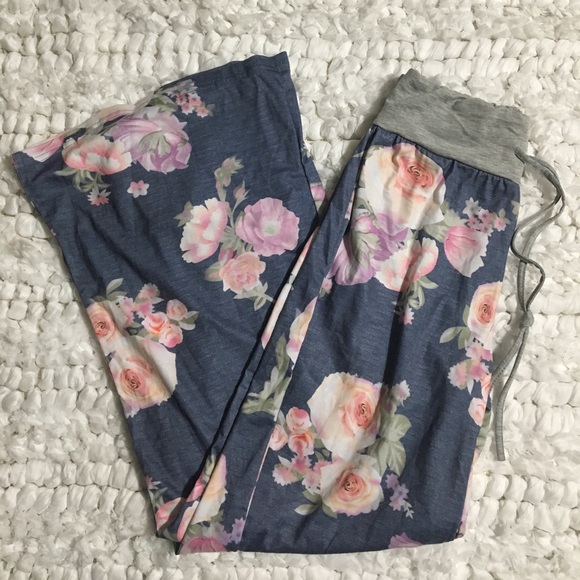 NEW! Candace floral wide leg sweats/lounge pants S - Picture 4 of 5